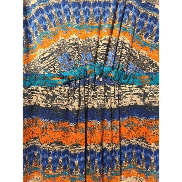 Soma Multicolored SoftTexture Striped Pattern EmpireWaist Maxi Dress | L EUC - Picture 6 of 7